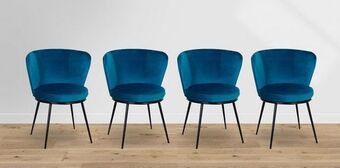 Muebles Dico Paquete 4 sillas valeria azul oferta