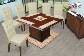 Muebles Troncoso Antecomedor tampa jr - sillas bristol crudo oferta
