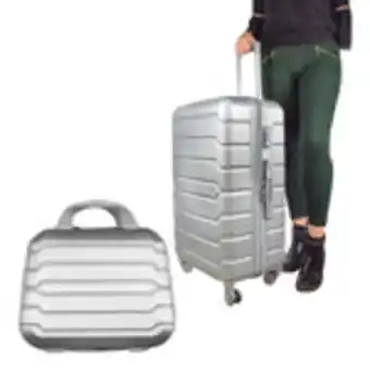 Waldos Set maleta silver grande 75cm + maleta de mano 29cm gratis! oferta