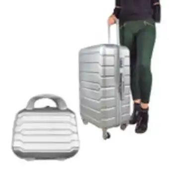 Waldos Set maleta silver grande 75cm + maleta de mano 25cm gratis! oferta