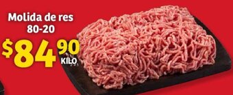 Soriana Híper Molida de res 80-20 oferta