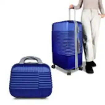 Waldos Set maleta blue grande 75cm + maleta de mano 29cm gratis! oferta