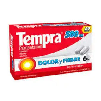 Farmacias San Isidro y San Borja Tempra 500mg tab c/20 oferta