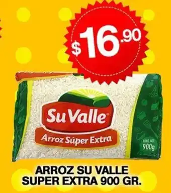 Arroz Su Valle Super Extra 900 gr.