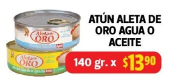 Farmacias Guadalajara Atún Aleta de Oro Agua o Aceite 140 gr. oferta