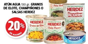 Farmacias Guadalajara Atún Agua 130 gr. Granos de Elote, Champiñones o Salsas Herdez oferta