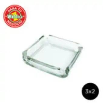 Waldos Cenicero cuadrado libbey ¡3 x 2! oferta