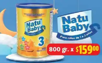 Farmacias Guadalajara Natu Baby para Niños de 1 a 3 años 800 gr. oferta