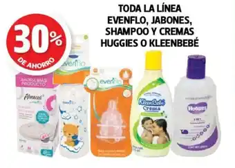 Farmacias Guadalajara Toda la Línea Evenflo, Jabones, Shampoo y Cremas Huggies o Kleenbebé oferta