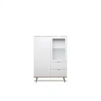 OfficeMax Vitrina alterego goteborg blanco y madera blanco con madera oferta