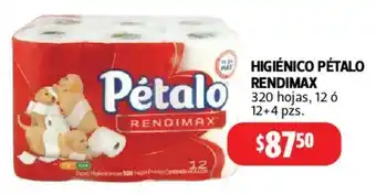 Farmacias Guadalajara Pétalo Rendimax Higiénico oferta