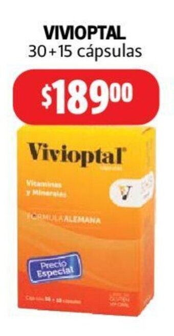 Farmacias Guadalajara Vivioptal 30+15 cápsulas oferta