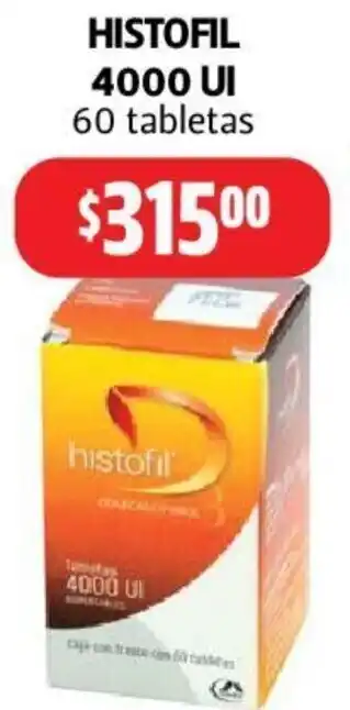 Farmacias Guadalajara Histofil 4000 UI oferta