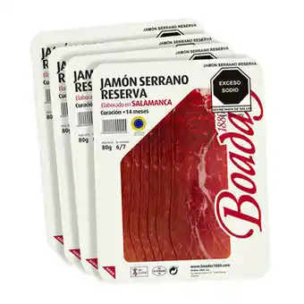 Jamón Serrano Reserva, Boadas 4 de 80 gr