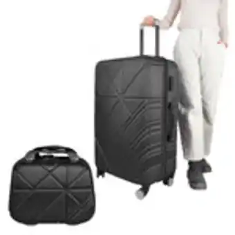 Waldos Set maleta black grande 75cm + maleta de mano 25cm gratis! oferta