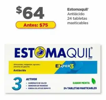Bodega Aurrerá Estomaquil Antiácido 24 tabletas masticables oferta