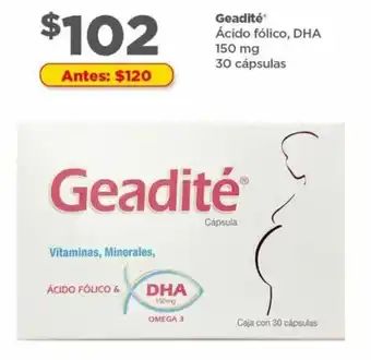 Geadité Ácido Fólico, DHA 150mg 30 cápsulas