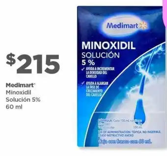 Bodega Aurrerá Medimart Minoxidil Solución 5% 60ml oferta