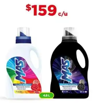 Bodega Aurrerá Mas Detergente Líquido 4.8L oferta