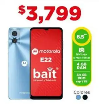 Bodega Aurrerá Motorola E22 64GB oferta