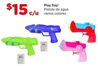 Bodega Aurrerá Play Day Pistola de Agua varios colores oferta
