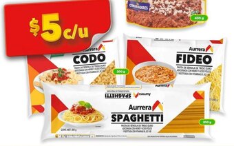 Bodega Aurrerá Aurrera Codo, Fideo, Spaghetti 200g oferta