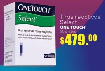 Farmacias Similares Tiras Reactivas Select One Touch 50 piezas oferta