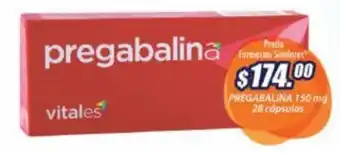 Farmacias Similares Vitales Pregabalina 28 cápsulas oferta