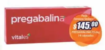 Vitales Pregabalina 14 cápsulas