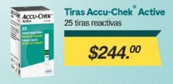 Farmacias Similares Tiras Accu-Chek Active 25 tiras reactivas oferta