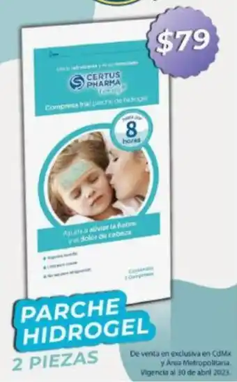 Certus Pharma Parche Hidrogel 2 piezas