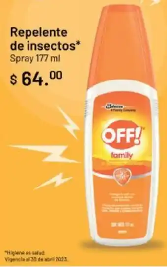 Farmacias Similares Repelente de Insectos Spray OFF 177ml oferta