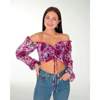 Antro lz blusa tipo top estamapdo manga larga
