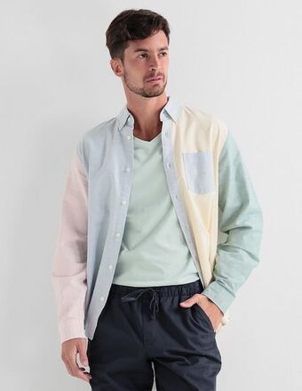 GAP Camisa casual de algodón manga larga para hombre oferta
