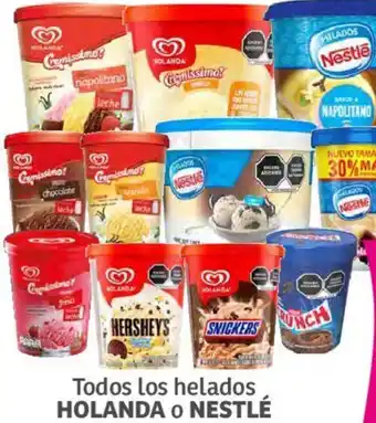 Soriana Híper Holanda o Nestlé Todos Los Helados oferta
