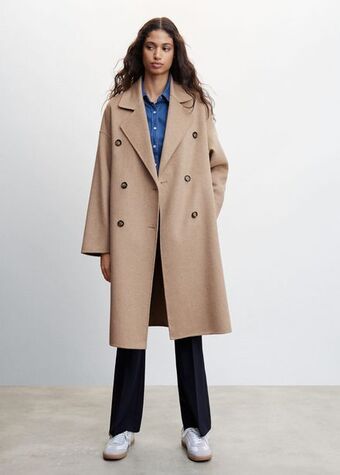 Abrigo lana handmade oversize
