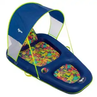 Sillón reclinable aqua con sombrilla ultimate crisp jungle