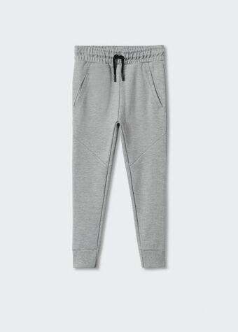 Mango Joggers algodón costuras oferta