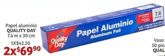 Soriana Híper Quality Day Papel Aluminio 7,6m x 30cm oferta
