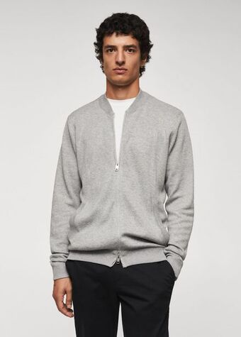 Mango Cárdigan punto fino oferta