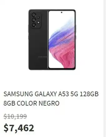Samsung Galaxy A53 5G 128GB 8GB RAM Negro