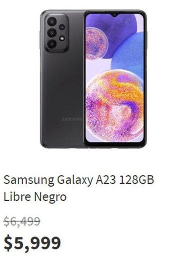 Elektra Samsung Galaxy A23 128GB Libre Negro oferta