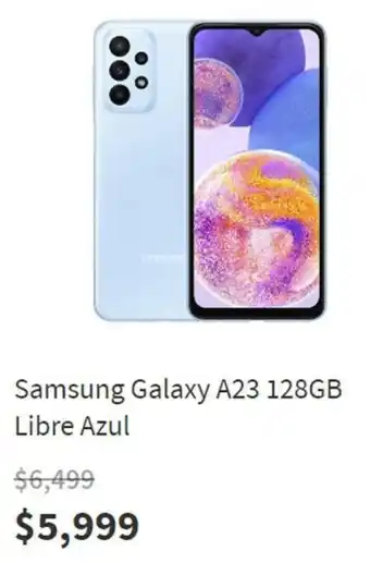 Elektra Samsung Galaxy A23 128GB Libre Azul oferta