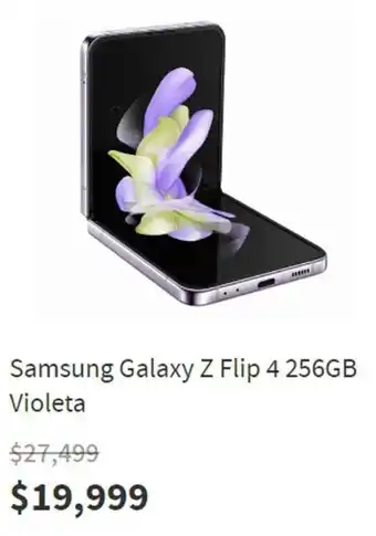 Elektra Samsung Galaxy Z Flip 4 256GB Violeta oferta