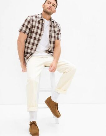 GAP Camisa casual manga corta para hombre oferta