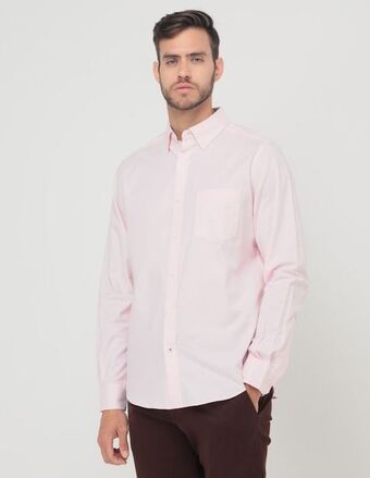 Camisa casual nautica de algodón manga larga para hombre