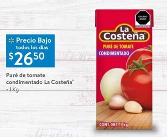 Walmart Puré de Tomate Condimentado La Costeña 1kg oferta