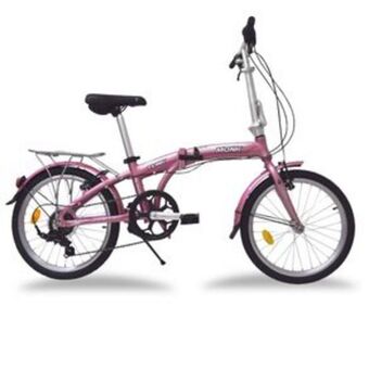 El Bodegón Bicicleta monk plegable/alum rodada-20 7 velocidades rosa flink oferta