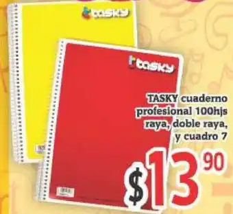 Super Gutiérrez Tasky Cuaderno Profesional 100hjs Raya,Doble Raya, Y Cuadro 7 oferta
