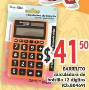Super Gutiérrez Barrilito Calculadora De Bolsillo 12 Digitos oferta